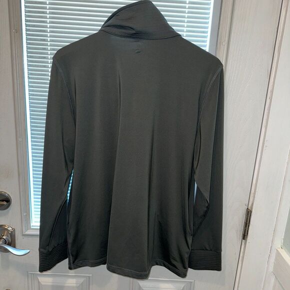 NordicTrack Full Zip Jacket Womens XL Black Stretch Mock Neck Logo - Picture 6 of 11